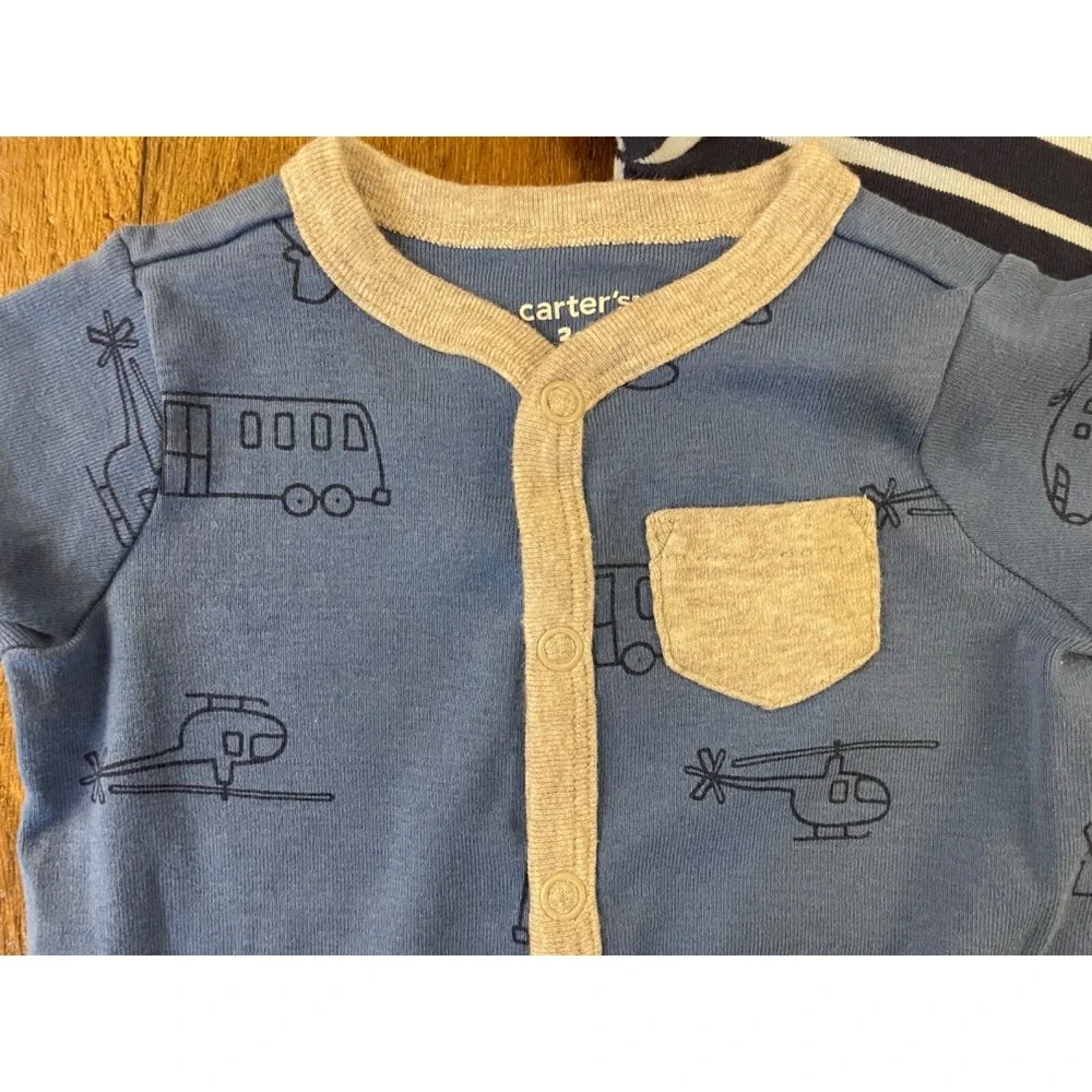 Carters Baby Boy 3 Mo Outfits Clothes Lot Bundle‎ One Piece Rompers Car Bus Dino